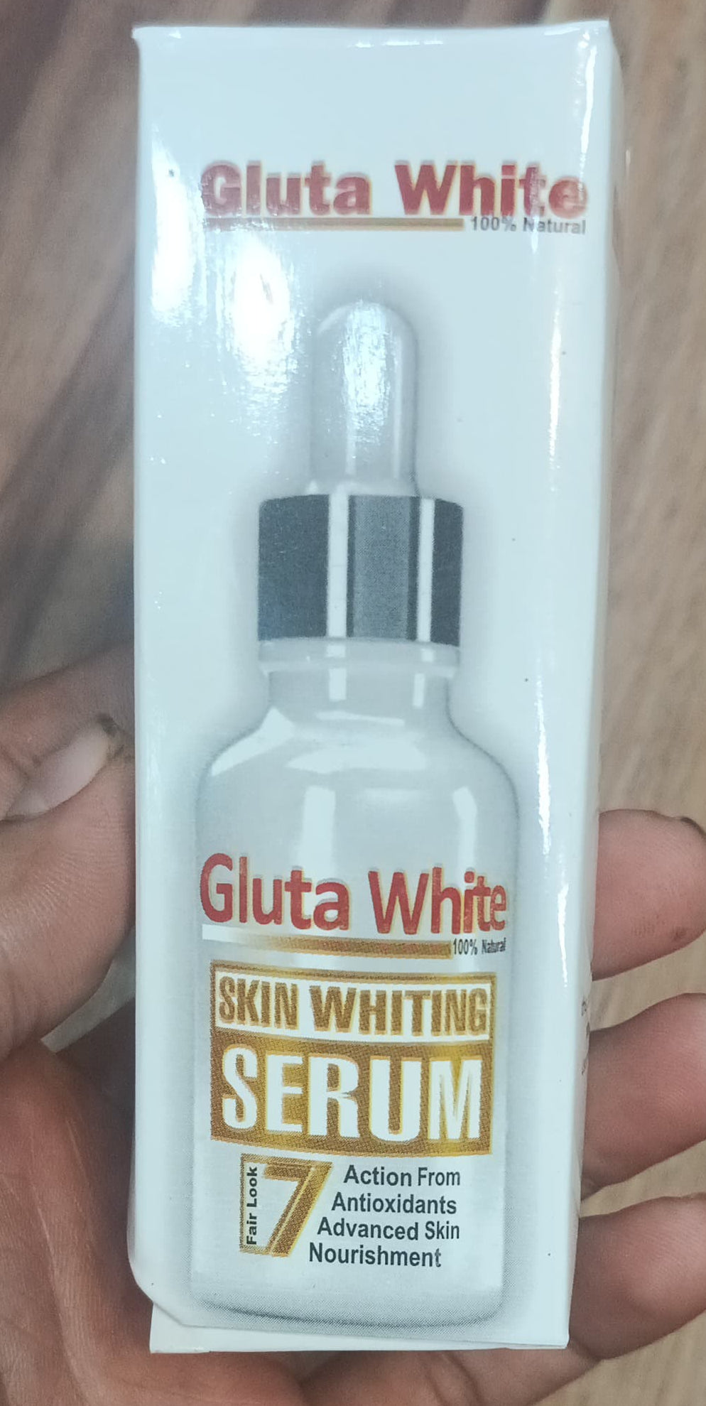 Gluta White Face Glowing Serum – 30ml | Glutathione-Based Brightening | Hydration + Antioxidants