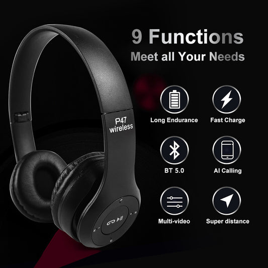 Original P47 Wireless Bluetooth Headphones – Ultra Small & Invisible Earbuds