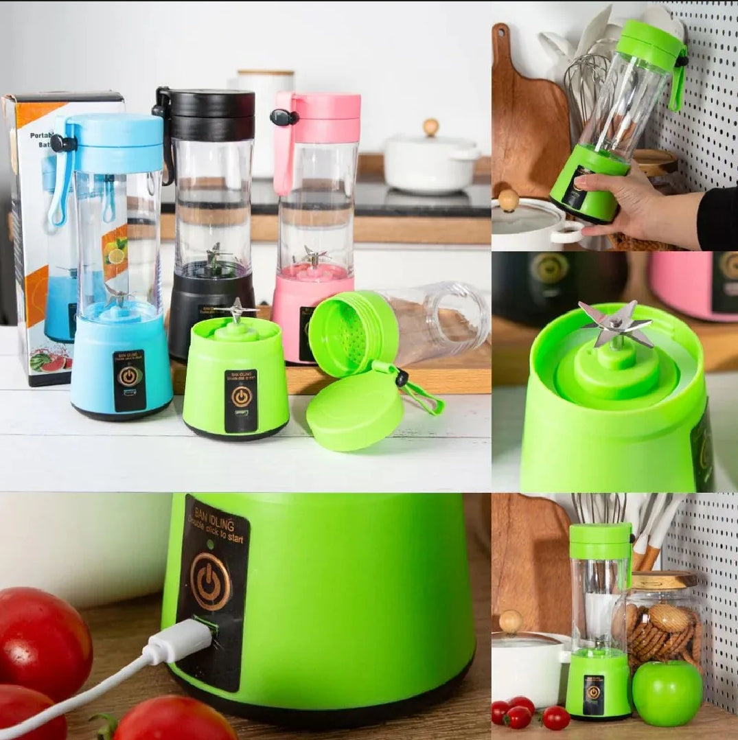 USB Rechargeable Mini Juicer Blender – Portable Personal Size Juicer Cup (380ml)