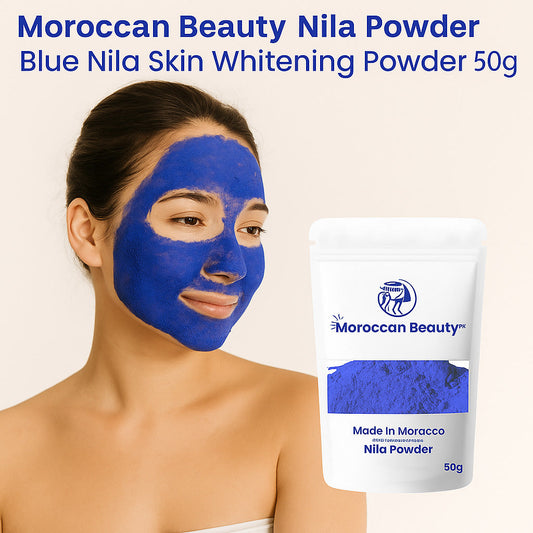 Moroccan Beauty Nila Powder | Blue Nila Skin Whitening Powder 50g | Best Quality Nila Powder