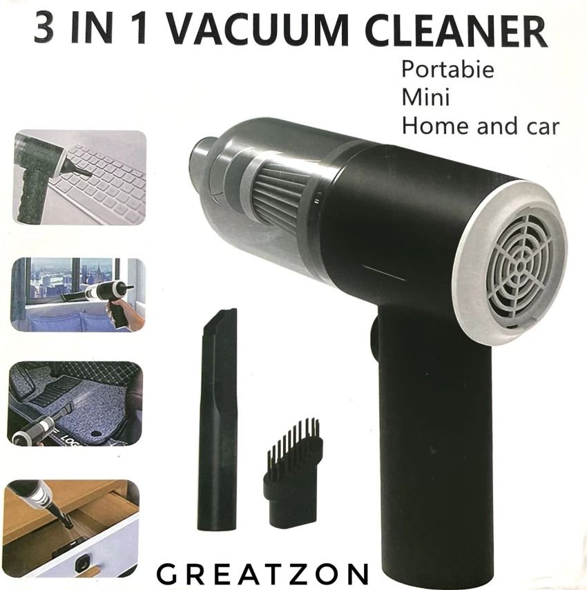3-in-1 Wireless Portable Vacuum Cleaner – Handheld Dust Blower, Air Pump & Mini Cleaner