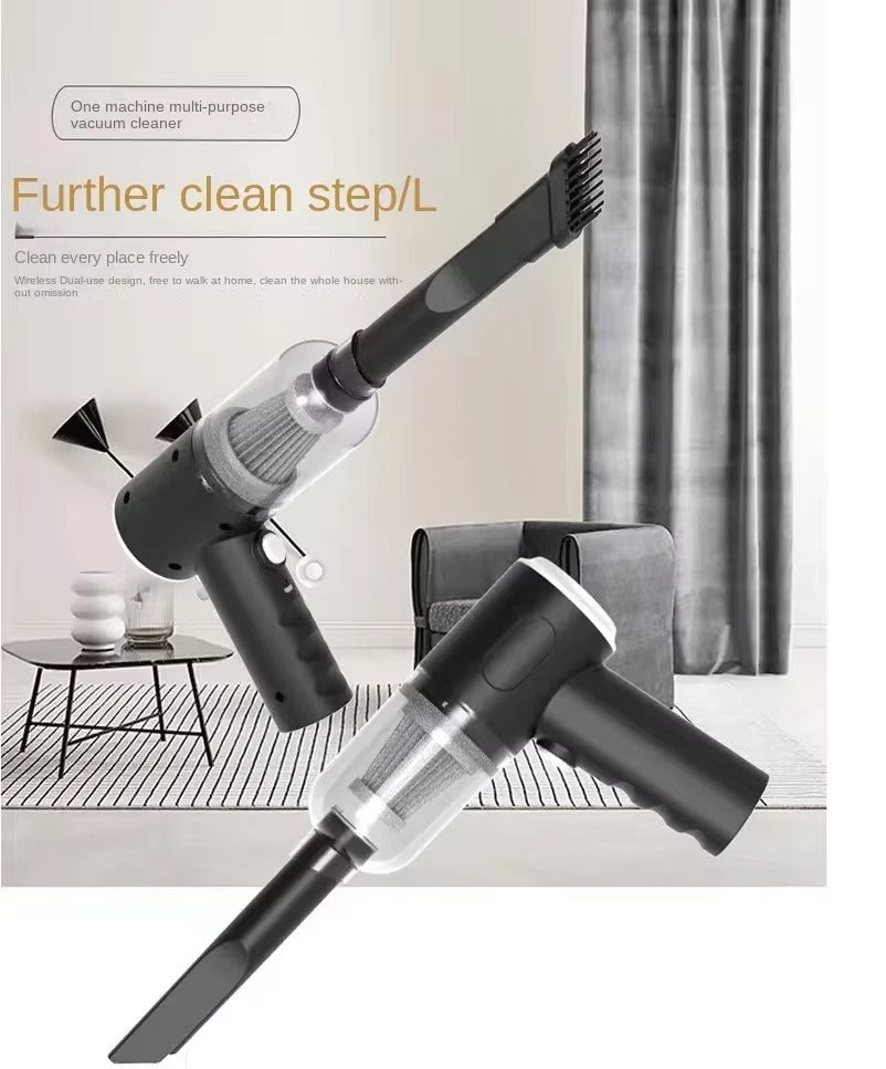 3-in-1 Wireless Portable Vacuum Cleaner – Handheld Dust Blower, Air Pump & Mini Cleaner