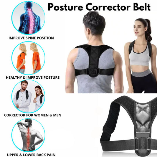 Adjustable Magnetic Posture Corrector – Back Brace for Upper Back Pain Relief & Posture Support