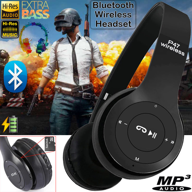 Original P47 Wireless Bluetooth Headphones – Ultra Small & Invisible Earbuds