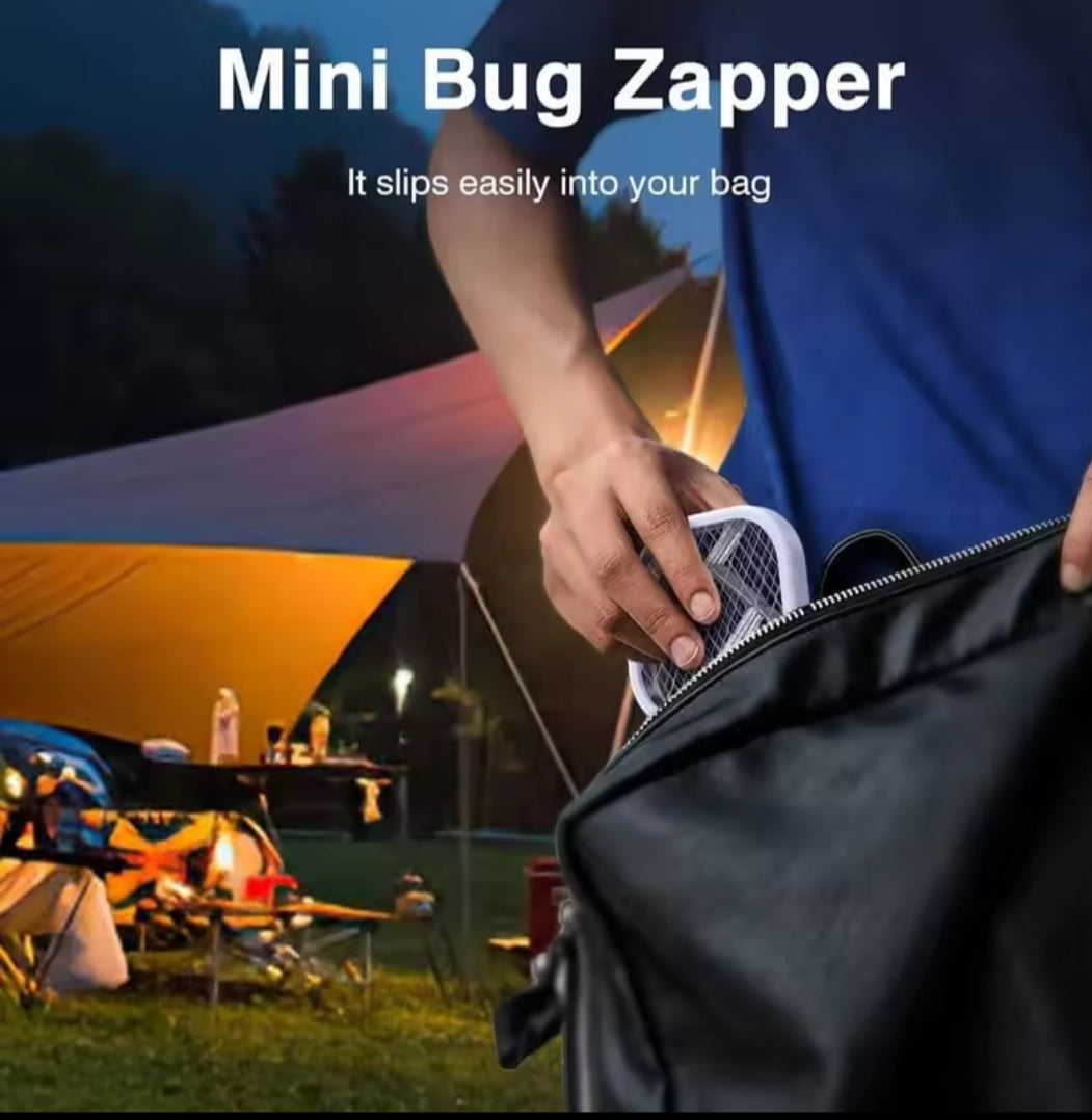 Electric Mosquito Killer Racket – 5-Layer Security Net, USB Rechargeable