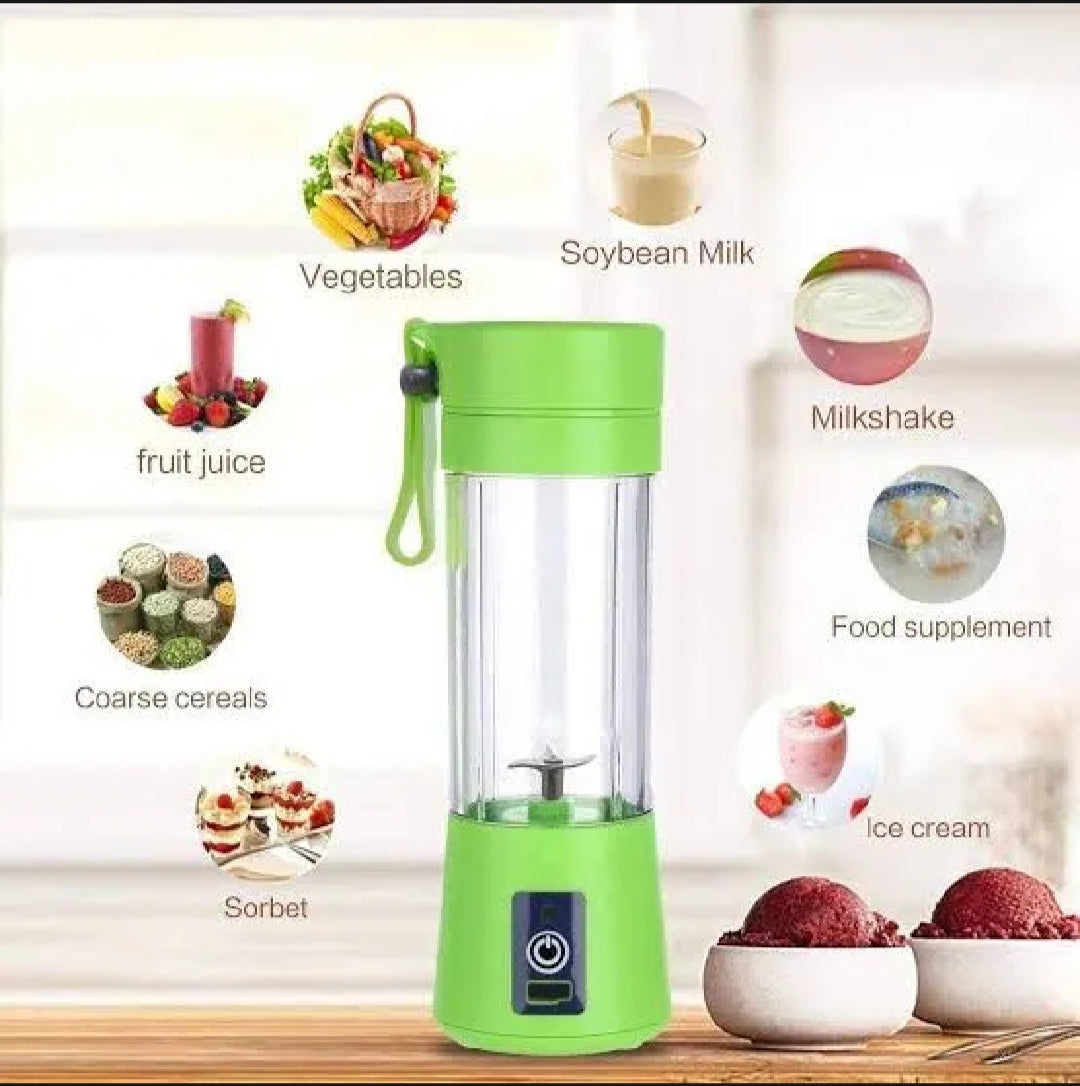 USB Rechargeable Mini Juicer Blender – Portable Personal Size Juicer Cup (380ml)