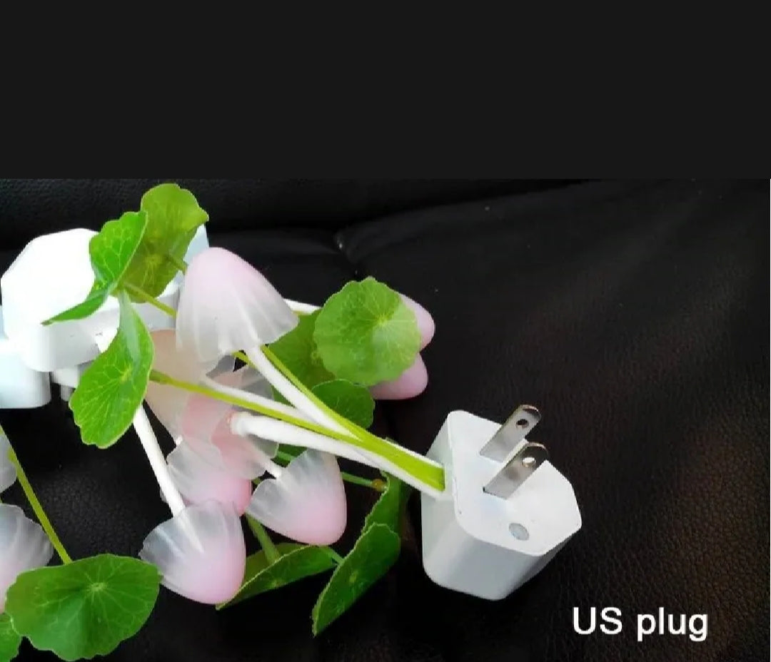 Mushroom Night Light Dusk To Dawn Sensor LED Night Lights Flower Lamp Bedroom Baby Room Lamps