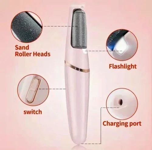 Electric Foot File Grinder – Rechargeable Pedicure Tool for Callus & Dead Skin Removal (Random Color)