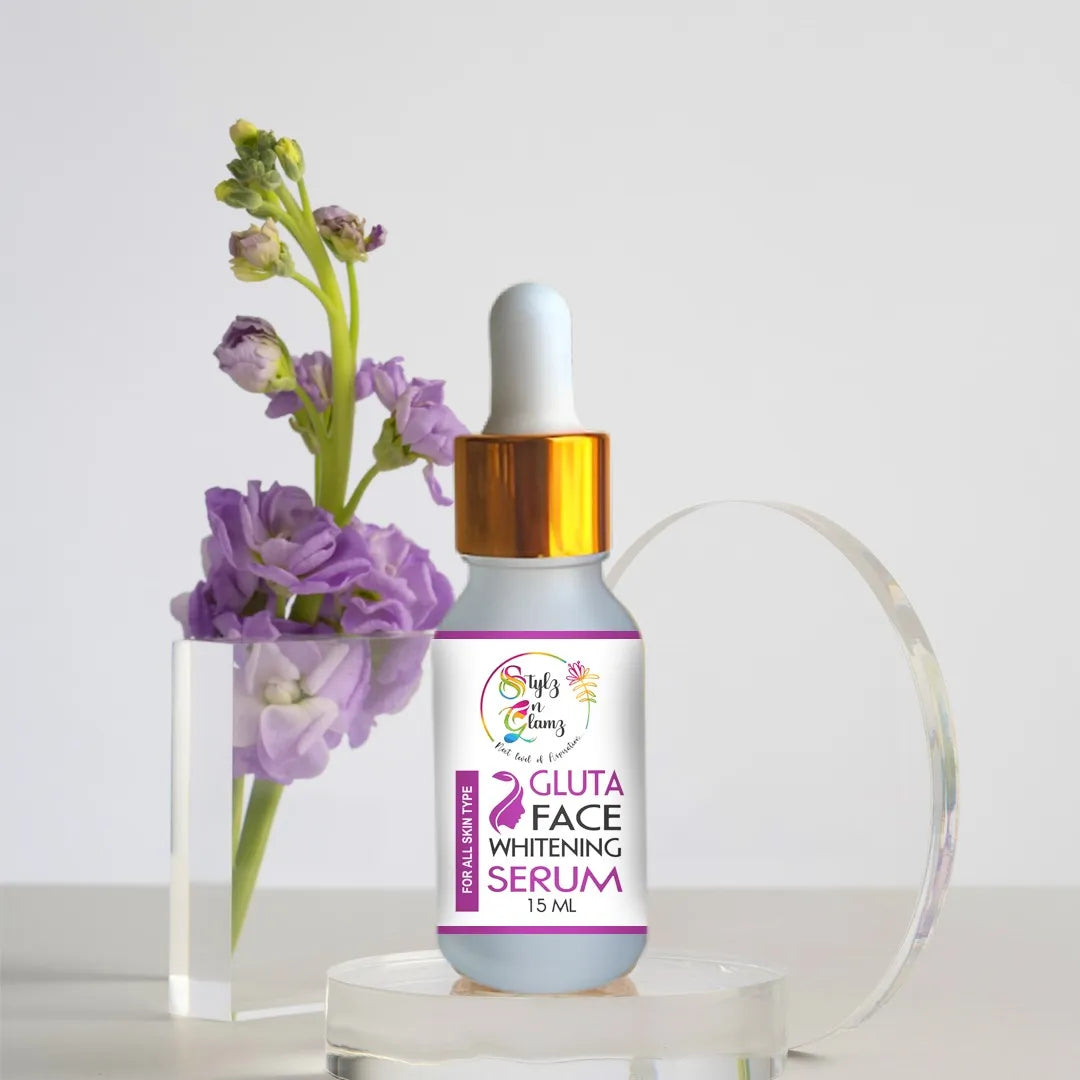 Gluta White Face Glowing Serum – 30ml | Glutathione-Based Brightening | Hydration + Antioxidants