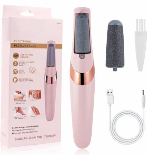 Electric Foot File Grinder – Rechargeable Pedicure Tool for Callus & Dead Skin Removal (Random Color)