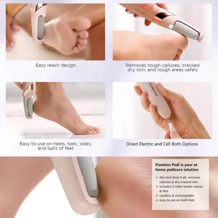Electric Foot File Grinder – Rechargeable Pedicure Tool for Callus & Dead Skin Removal (Random Color)