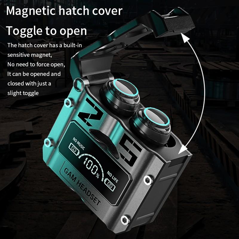 M25 Bluetooth 5.3 Wireless Earbuds – HiFi Sound, LED Battery Display, 40H Backup